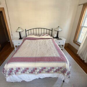 Grannycore/Cottagecore Sunham Home Fashions Stitched Patchwork Quilt – Full/Quee